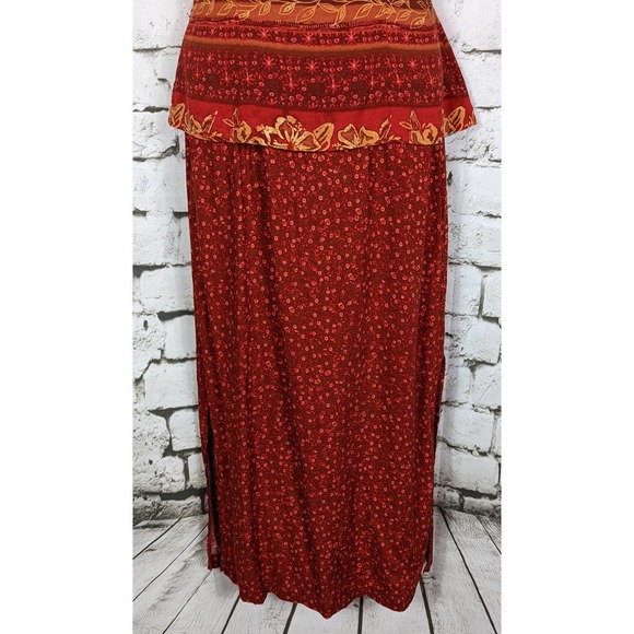 VINTAGE Cottage Core Coastal Grandma Maxi/Midi Dress - Picture 4 of 9